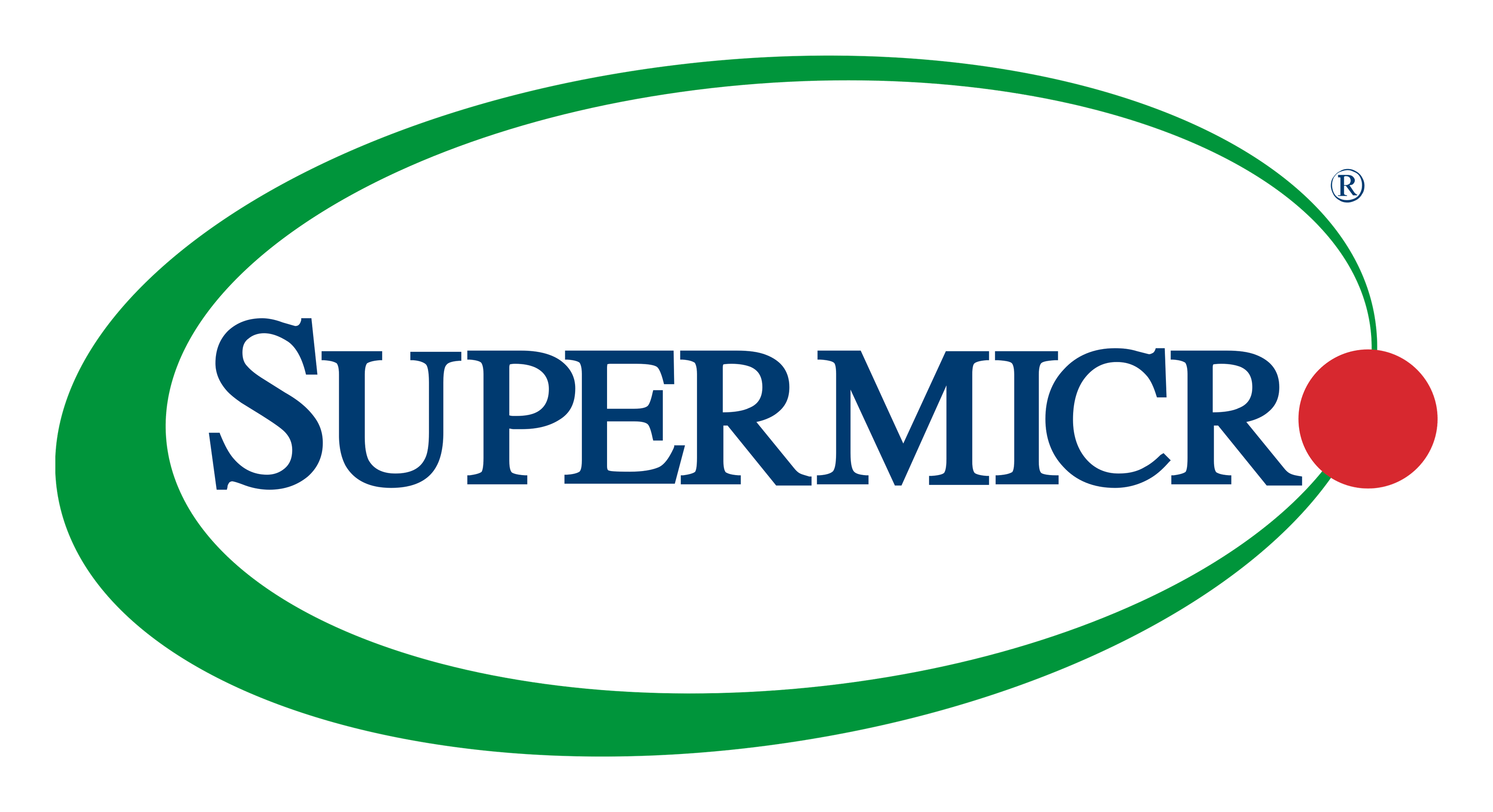 Supermicro logo on a transparent background