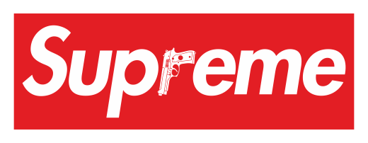 Logo de Supreme sobre fondo transparente