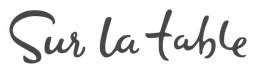 Sur la Table logo, black wordmark version, on a transparent background