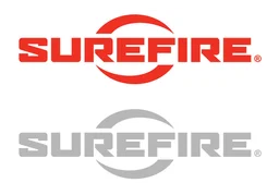 Surefire logo, horizontal version, on a transparent background