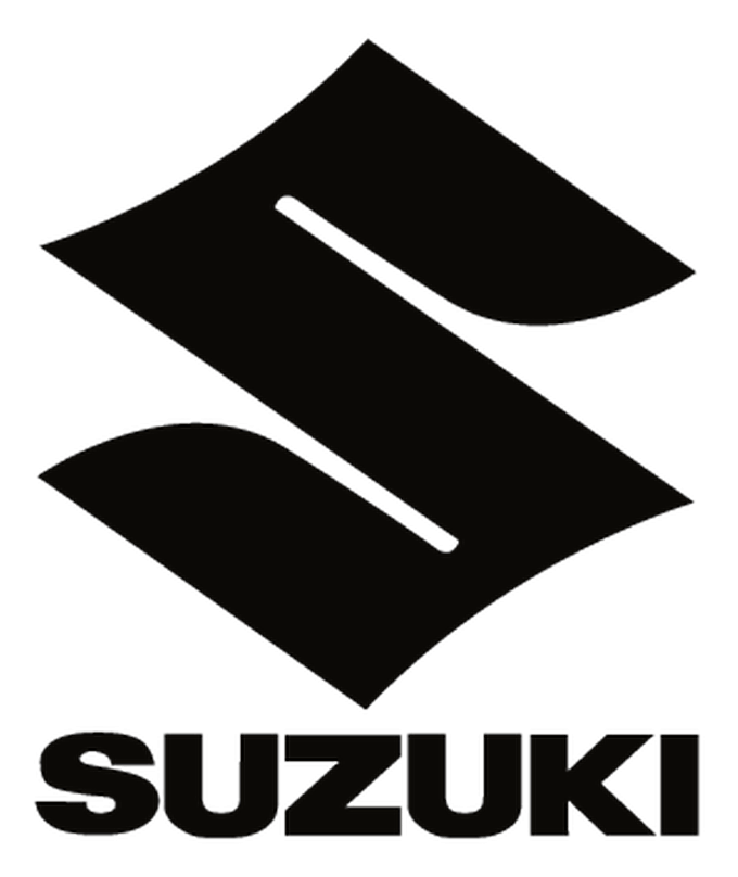 Suzuki logo, black icon version, on a transparent background