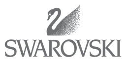 Swarovski logo, monochrome version, on a transparent background