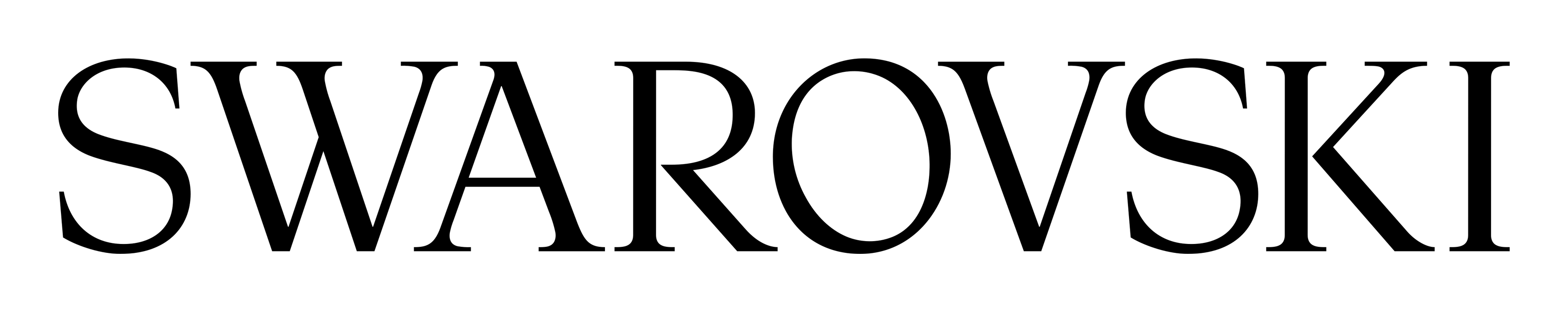 Swarovski logo on a transparent background