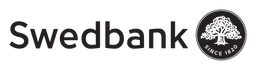 Swedbank logo, black wordmark version, on a transparent background