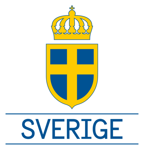 Sweden logo, horizontal version, on a transparent background