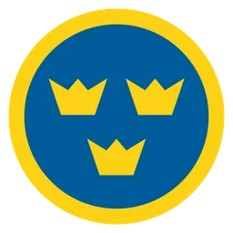 Sweden logo, icon version, on a transparent background