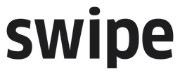 Swipe logo, black wordmark version, on a transparent background