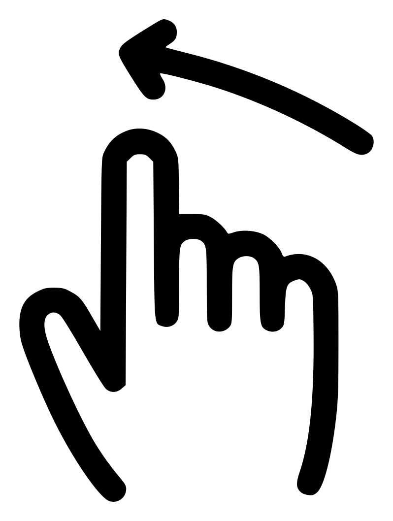 Swipe logo, black version, on a transparent background