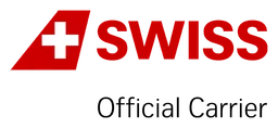 Swiss Airlines logo, horizontal version, on a transparent background
