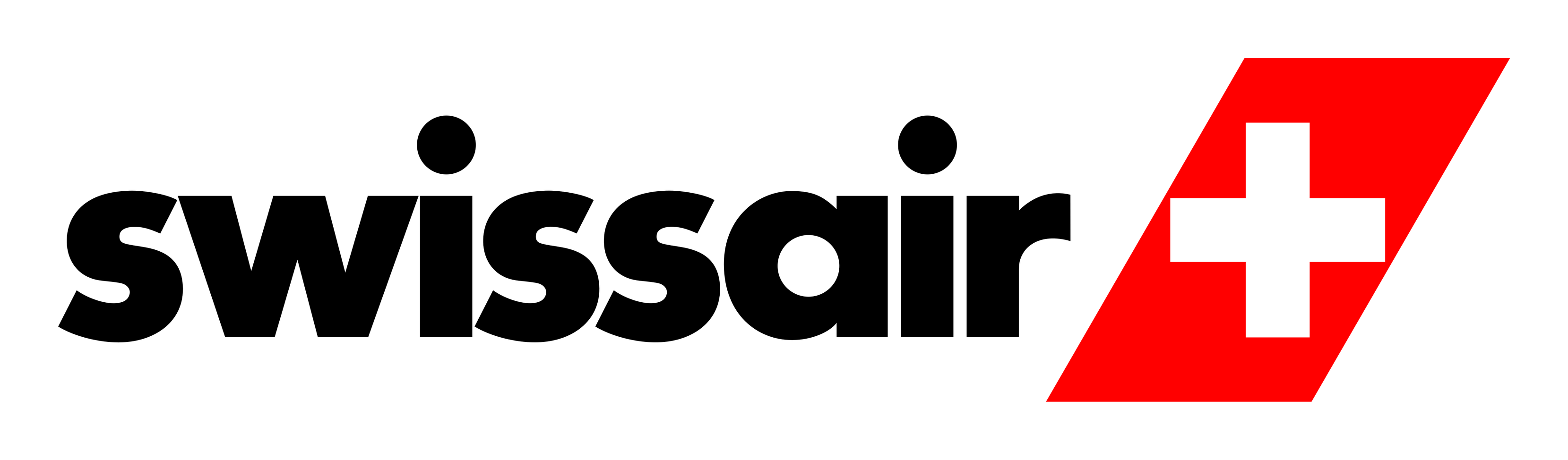 Swissair logo on a transparent background