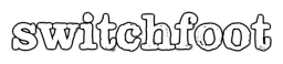 Switchfoot logo, monochrome wordmark version, on a transparent background