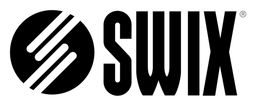 Swix logo, black wordmark version, on a transparent background