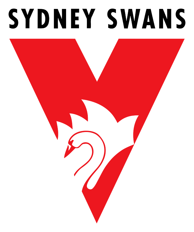 Logo da Sydney Swans em fundo transparente