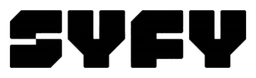 Syfy logo, black wordmark version, on a transparent background