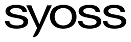 Syoss logo, black wordmark version, on a transparent background