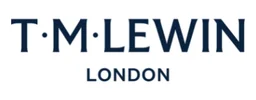 T M Lewin logo, white wordmark version, on a transparent background
