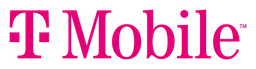 T Mobile Logo, Variante Wortmarke, auf transparentem Hintergrund