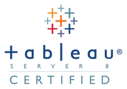 Tableau logo, horizontal version, on a transparent background
