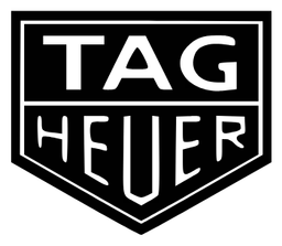 Tag Heuer Logo, Variante Icon schwarz, auf transparentem Hintergrund