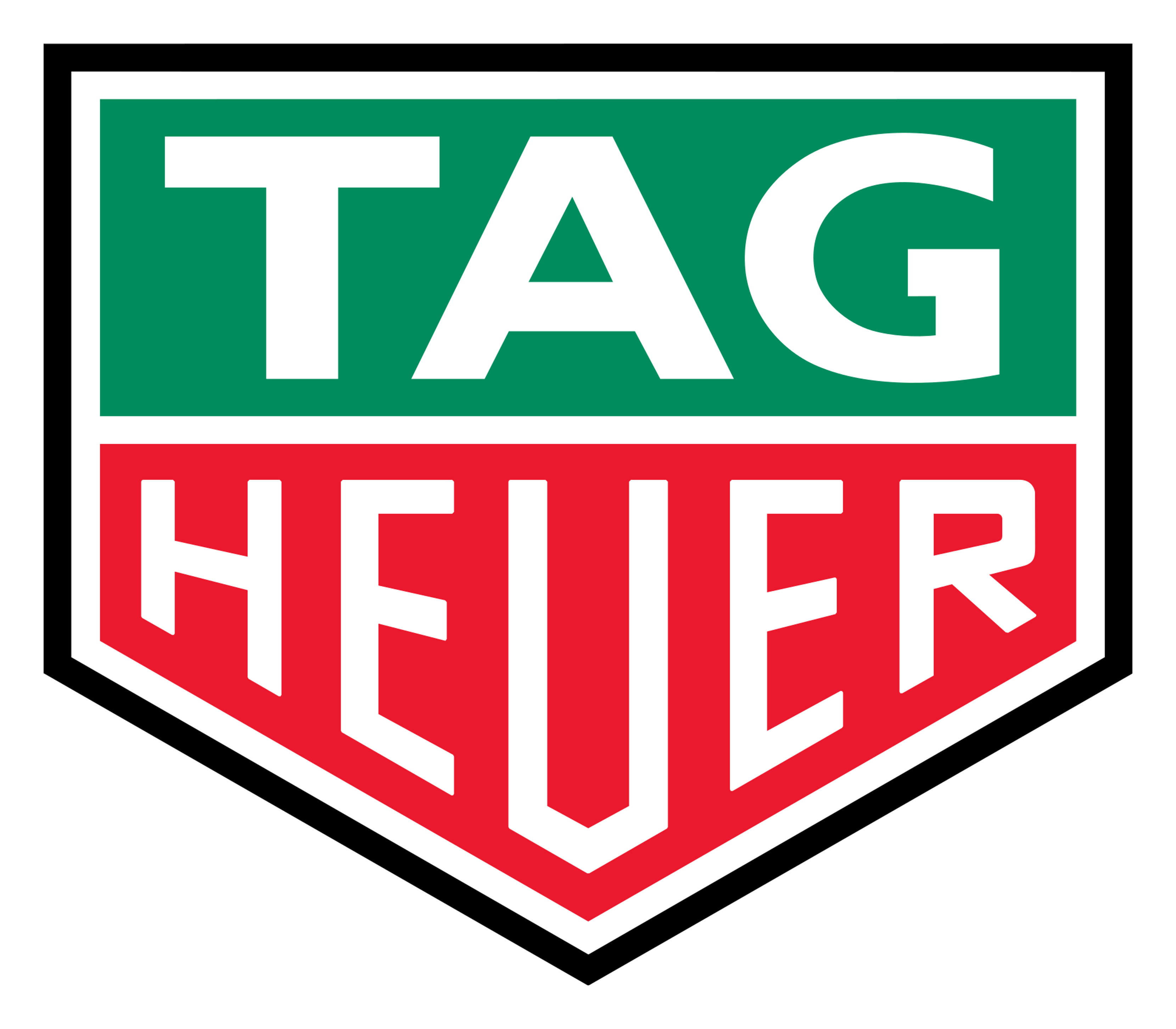 Tag Heuer Logo auf transparentem Hintergrund