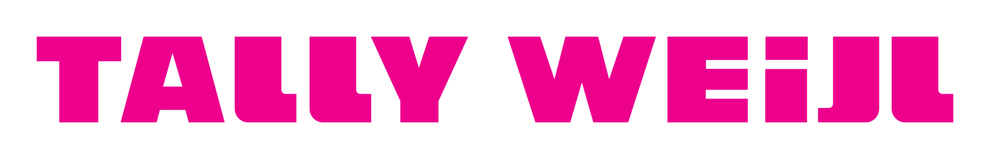 Tally Weijl logo on a transparent background