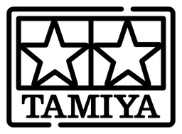 Tamiya logo, black version, on a transparent background