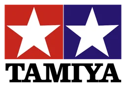 Tamiya logo, horizontal version, on a transparent background