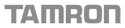 Tamron logo, monochrome wordmark version, on a transparent background