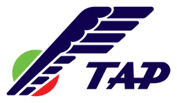 Tap Portugal logo, horizontal version, on a transparent background