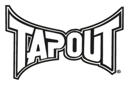 Tapout logo, black version, on a transparent background