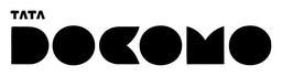 Tata Docomo logo, black wordmark version, on a transparent background