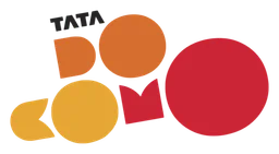 Tata Docomo logo, horizontal version, on a transparent background
