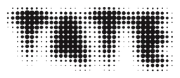 Logo Tate, version logotype noir, sur fond transparent