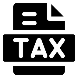 Tax Free logo, black icon version, on a transparent background