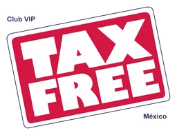 Tax Free logo, horizontal version, on a transparent background