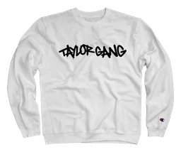 Taylor Gang logo, white icon version, on a transparent background