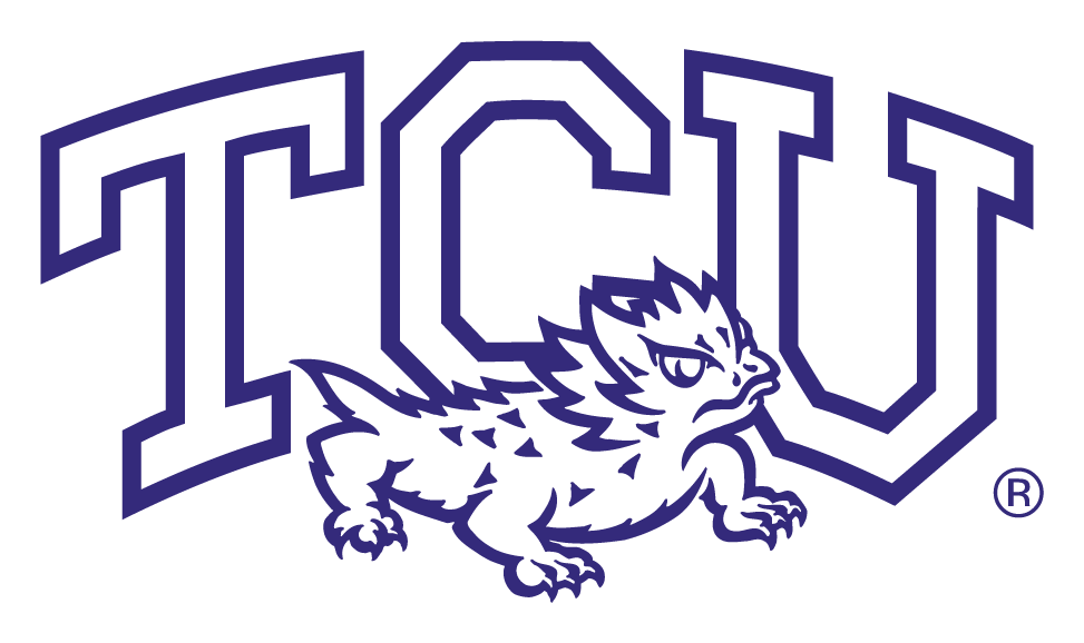 Tcu Horned Frogs logo on a transparent background