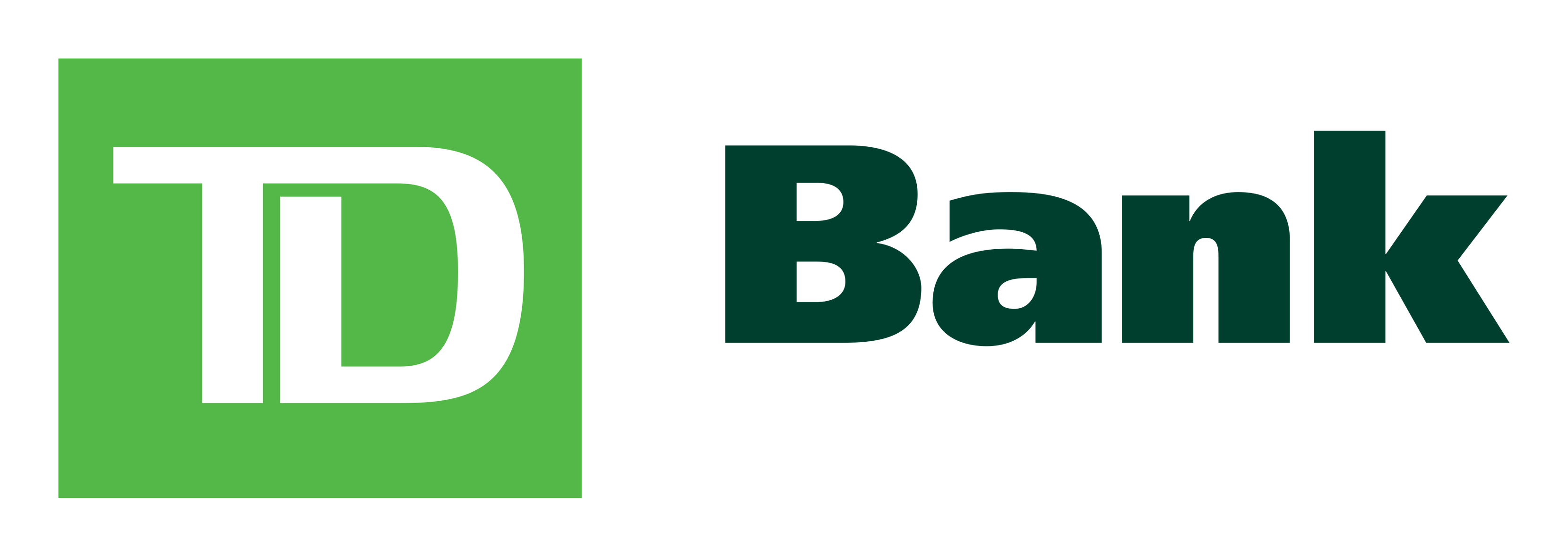 TD Bank logo on a transparent background
