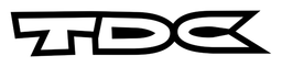 TDC Logo, Variante Wortmarke schwarz, auf transparentem Hintergrund