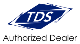 TDS Telecom Logo, Variante horizontal, auf transparentem Hintergrund
