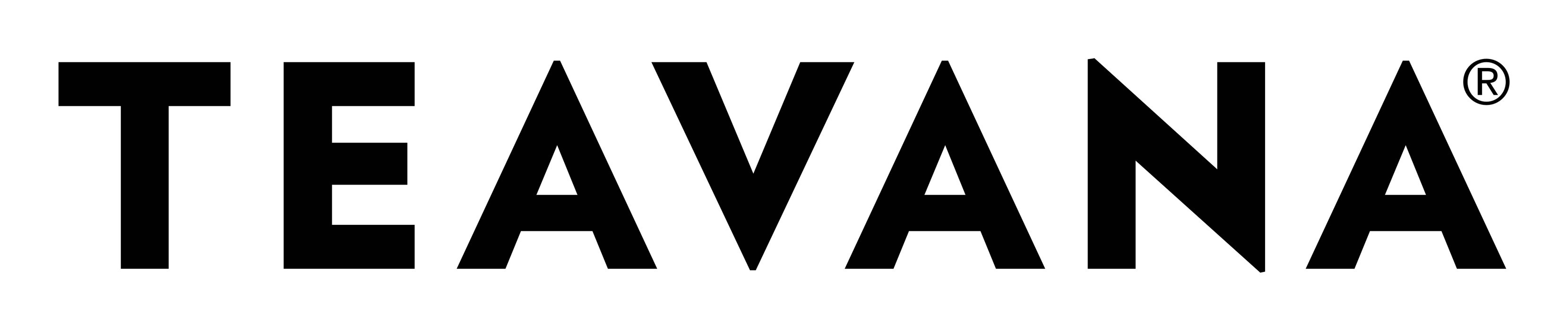 Logo de Teavana sobre fondo transparente