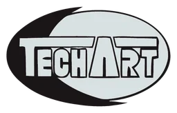 Logo Techart, version monochrome, sur fond transparent