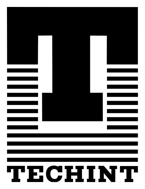 Techint logo, black version, on a transparent background