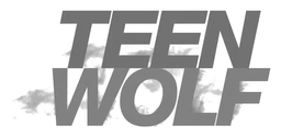 Teen Wolf logo, monochrome version, on a transparent background