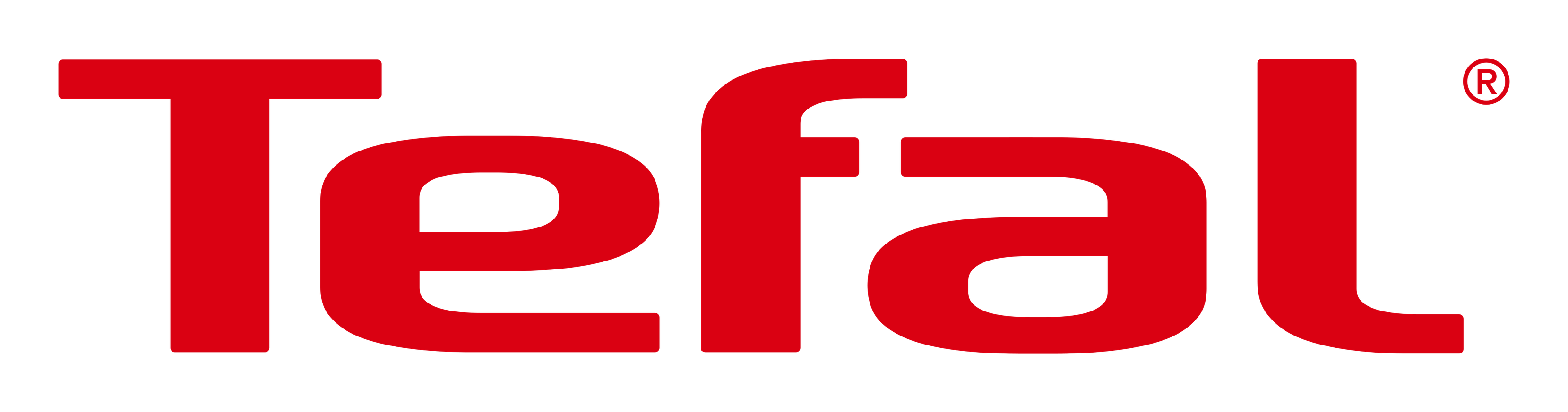 Logo de Tefal sobre fondo transparente