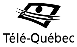 Tele Quebec logo, black version, on a transparent background