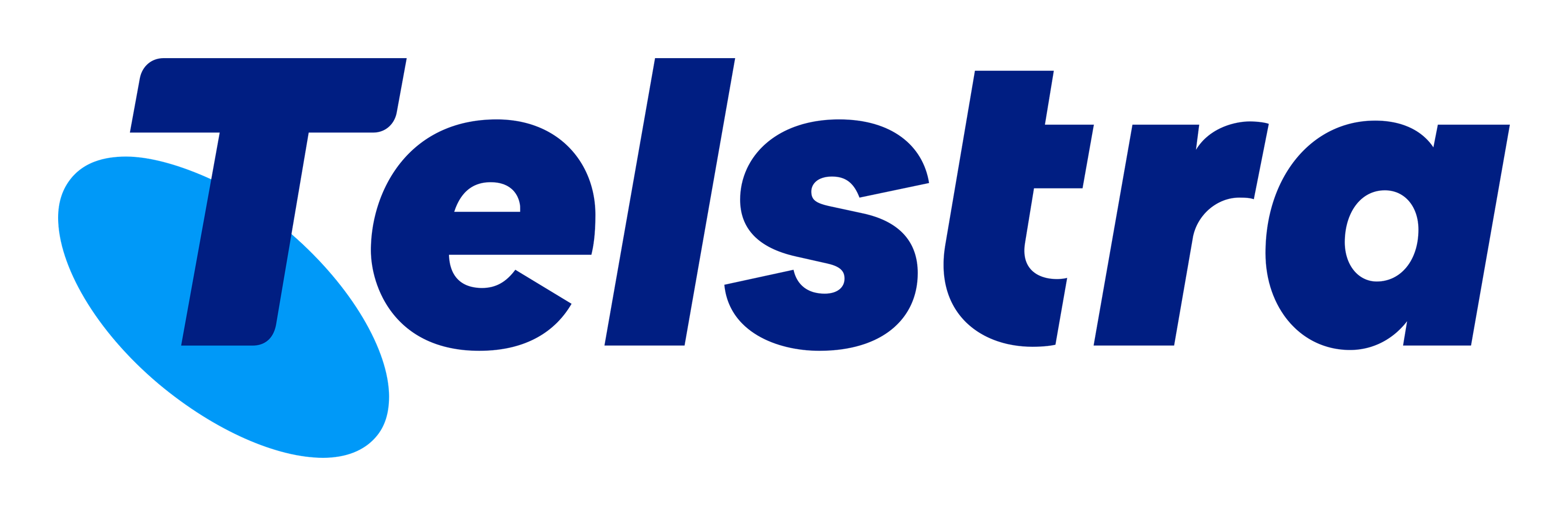 Telstra logo on a transparent background