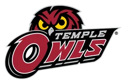 Temple University logo, horizontal version, on a transparent background
