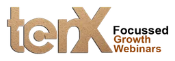 Tenx logo, wordmark version, on a transparent background