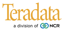 Teradata logo, horizontal version, on a transparent background